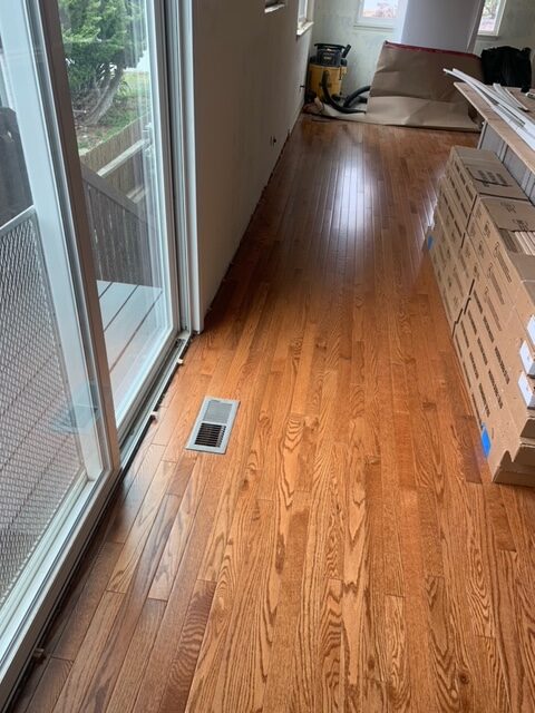 Lacing in New Wood Floor with Existing